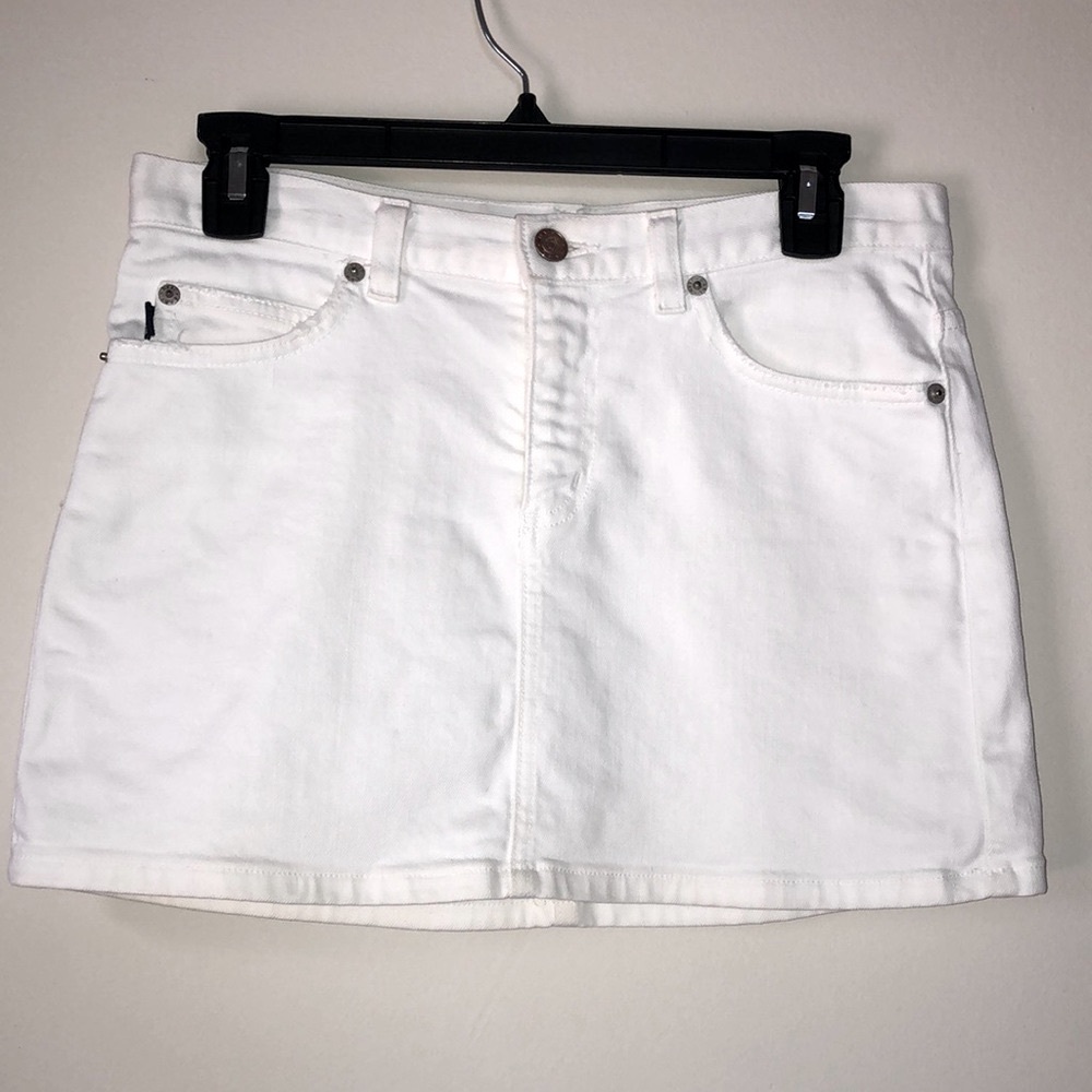 Earl JEANS white denim miniskirt